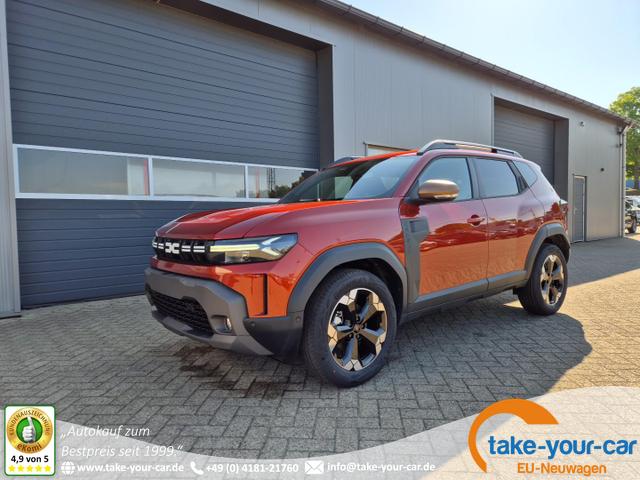 Dacia Duster - Extreme Hybrid 140PS Automatik 1.6 SCE Sitzheizung Klimaautomatik 4x Kamera elektr.Parkbremse Teil-Leder Bluetooth Apple Carplay Android Auto PDC v+h 2xKeyless 18-LM Vorlauffahrzeug