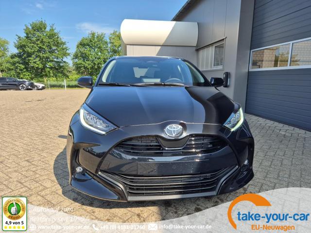 Toyota Yaris - 1.5VVT-iE 116PS Automatik Teamplayer Klimaautomatik Sitzheizung Lenkradheizung Rückf.Kamera 16-LM abged.Scheiben 2xKeyless DAB+ Bluetooth Touchscreen Apple CarPlay Android Auto ACC Vorlauffahrzeug