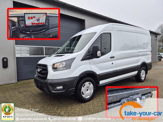 Ford Transit - L2H2 2.0 EcoBlue 165PS Trend Heckantrieb 3,5t 2-Sitzer AHK Sitzheizung Lenkradheizung Frontscheibe beheizb. Klimaautomatik PDC v+h Rückf.Kamera Bluetooth DAB Apple CarPlay Android Auto Tempomat Ganzj.Reifen Vorlauffahrzeug
