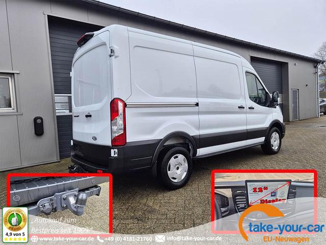 Ford Transit - L2H2 2.0 EcoBlue 165PS Trend Heckantrieb 3,5t 2-Sitzer AHK Sitzheizung Lenkradheizung Frontscheibe beheizb. Klimaautomatik PDC v+h Rückf.Kamera Bluetooth DAB Apple CarPlay Android Auto Tempomat Ganzj.Reifen Vorlauffahrzeug