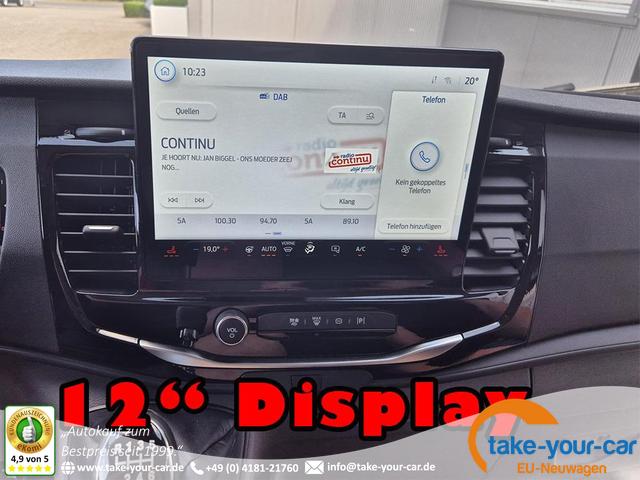 Ford Transit - L2H2 2.0 EcoBlue 130PS Trend 3,5t 2-Sitzer AHK Sitzheizung Lenkradheizung Frontscheibe beheizb. Klimaautomatik PDC v+h Rückf.Kamera Bluetooth DAB Apple CarPlay Android Auto Tempomat Ganzj.Reifen Vorlauffahrzeug