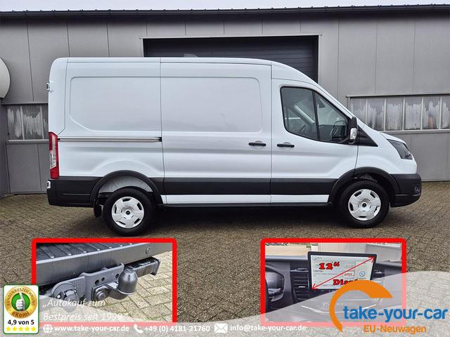 Ford Transit - L2H2 2.0 EcoBlue 130PS Trend 3,5t 2-Sitzer AHK Sitzheizung Lenkradheizung Frontscheibe beheizb. Klimaautomatik PDC v+h Rückf.Kamera Bluetooth DAB Apple CarPlay Android Auto Tempomat Ganzj.Reifen Vorlauffahrzeug