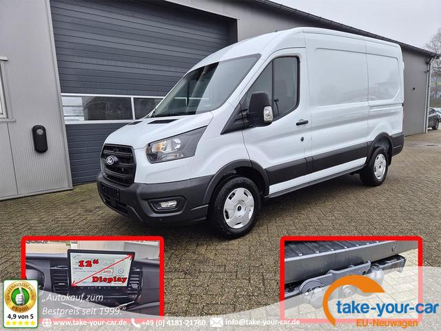 Ford Transit - L2H2 2.0 EcoBlue 130PS Trend 3,5t 3-Sitzer AHK Sitzheizung Lenkradheizung Frontscheibe beheizb. Klimaautomatik Bluetooth DAB Apple CarPlay Android Auto PDC v+h Rückf.Kamera Tempomat Vorlauffahrzeug