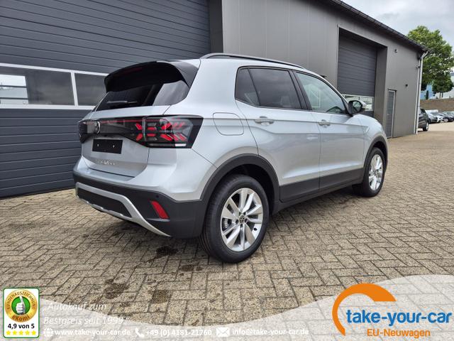 Volkswagen T-Cross - 1.0 TSI 116PS DSG Life LED-Matrix-Scheinwerfer Klimaautomatik Sitzheizung PDC Rückf.Kamera 17-LM abged.Scheiben 2xKeyless DAB+ Bluetooth Touchscreen Apple CarPlay Android Auto Vorlauffahrzeug