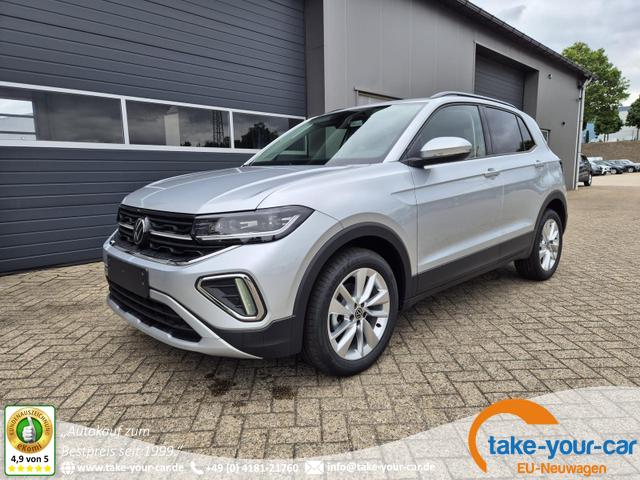 Volkswagen T-Cross - 1.0 TSI 116PS DSG Life LED-Matrix-Scheinwerfer Klimaautomatik Sitzheizung PDC Rückf.Kamera 17-LM abged.Scheiben 2xKeyless DAB+ Bluetooth Touchscreen Apple CarPlay Android Auto Vorlauffahrzeug