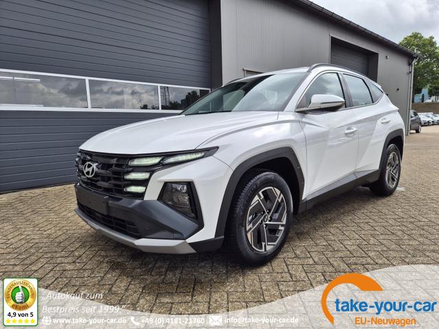 Hyundai TUCSON - 1.6 T-GDI 160PS Sitzheizung Lenkradheizung Klimaautomatik Navi 12,3"-Touchscreen DAB+ wireless Apple CarPlay + Android Auto PDC v+h Rückf.Kamera 2xKeyless 17-LM Vorlauffahrzeug