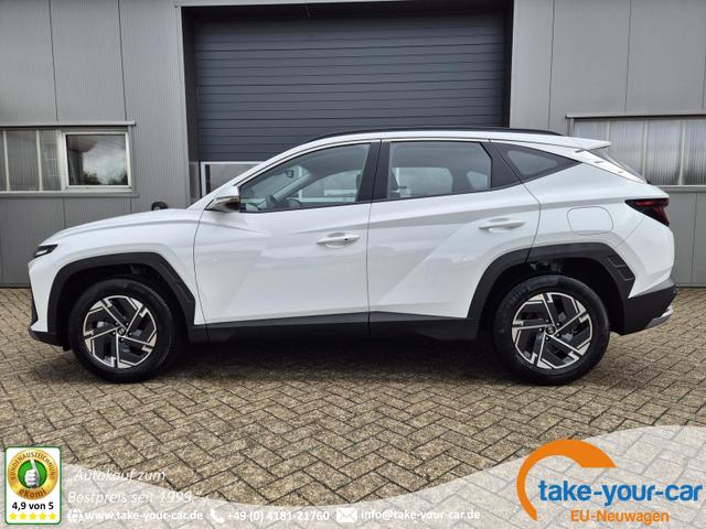 Hyundai TUCSON - 1.6 T-GDI 160PS Sitzheizung Lenkradheizung Klimaautomatik Navi 12,3"-Touchscreen DAB+ wireless Apple CarPlay + Android Auto PDC v+h Rückf.Kamera 2xKeyless 17-LM Vorlauffahrzeug