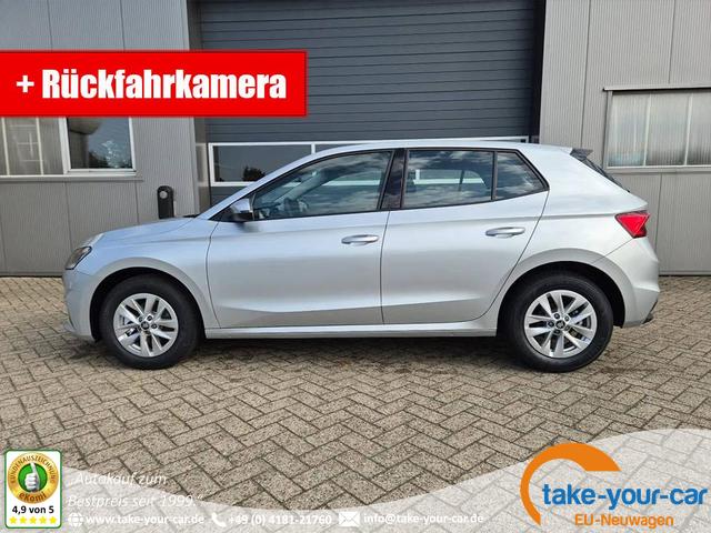Skoda Fabia - 1.0 TSI 115PS DSG Selection 5-türig 15"LM Rückf.Kamera Parksensoren Sitzheizung Multifunktionslenkrad Klima Skoda-Radio Bluetooth Touchscreen Tempomat Nebelsch. Apple CarPlay + Android Auto Vorlauffahrzeug
