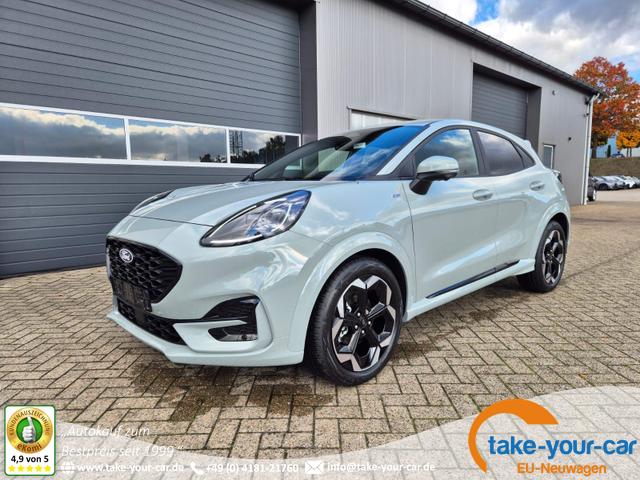 Ford Puma - ST-Line X 1.0 EcoBoost Hybrid 125PS Automatik NEUES MODELL 360°Kamera AbstandsTempomat el.Heckklappe Premium Leder (Sensico) B+O-Sound Klimaautomatik Sitzheizung Lenkradheizung Frontscheibe beheizb. Ford-Navi SYNC4 Bluetooth Apple CarPlay Android A Vorlauffahrzeug