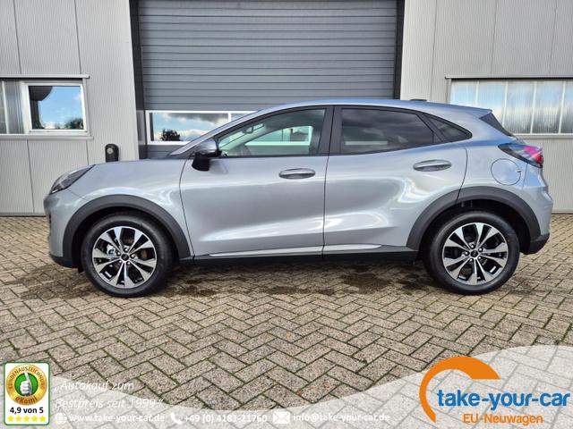 Ford Puma - Titanium 1.0 EcoBoost Hybrid 125PS Automatik Klimaautomatik Sitzheizung Lenkradheizung Frontscheibe beheizb. LED-Scheinwerfer Ford-Navi SYNC4 Bluetooth Apple CarPlay Android Auto PDC v+h 17-LM Vorlauffahrzeug
