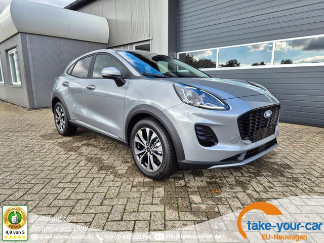 Ford Puma - Titanium 1.0 EcoBoost Hybrid 125PS Automatik Klimaautomatik Sitzheizung Lenkradheizung Frontscheibe beheizb. LED-Scheinwerfer Ford-Navi SYNC4 Bluetooth Apple CarPlay Android Auto PDC v+h 17-LM Vorlauffahrzeug