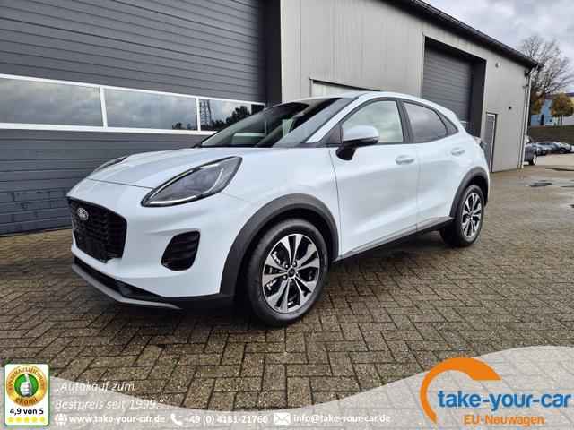 Ford Puma - Titanium 1.0 EcoBoost Hybrid 125PS Automatik Klimaautomatik Sitzheizung Lenkradheizung Frontscheibe beheizb. LED-Scheinwerfer Ford-Navi SYNC4 Bluetooth Apple CarPlay Android Auto PDC 17-LM Vorlauffahrzeug
