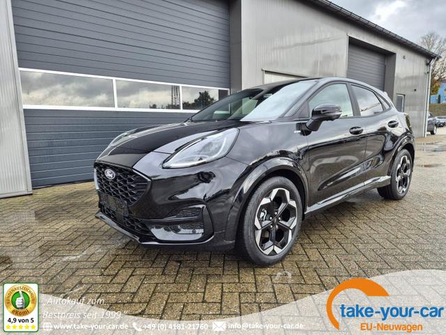 Ford Puma - ST-Line X 1.0 EcoBoost Hybrid 125PS Automatik NEUES MODELL 360°Kamera AbstandsTempomat el.Heckklappe Premium Leder (Sensico) B+O-Sound Klimaautomatik Sitzheizung Lenkradheizung Frontscheibe beheizb. Ford-Navi SYNC4 Bluetooth Apple CarPlay Android A Vorlauffahrzeug