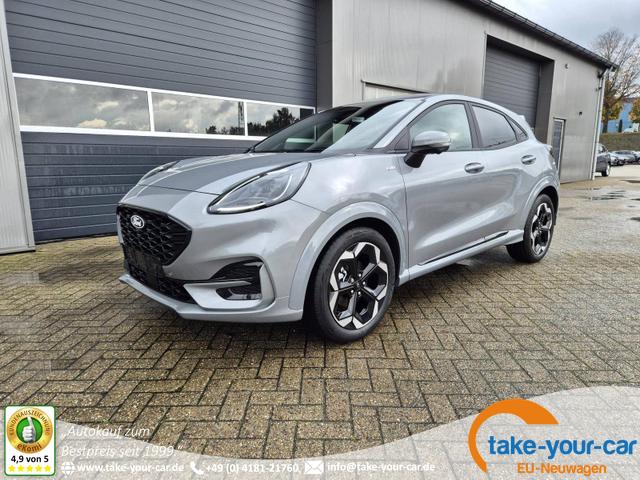 Ford Puma - ST-Line X 1.0 EcoBoost Hybrid 125PS Automatik NEUES MODELL 360°Kamera AbstandsTempomat el.Heckklappe Premium Leder (Sensico) B+O-Sound Klimaautomatik Sitzheizung Lenkradheizung Frontscheibe beheizb. Ford-Navi SYNC4 Bluetooth Apple CarPlay Android A Vorlauffahrzeug