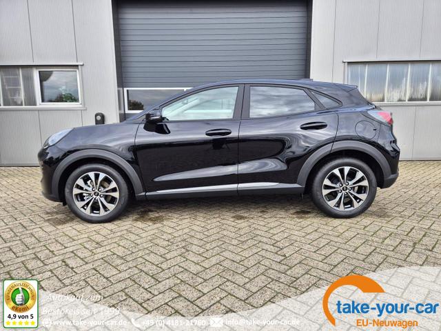 Ford Puma - Titanium 1.0 EcoBoost Hybrid 125PS Automatik Klimaautomatik Sitzheizung Lenkradheizung Frontscheibe beheizb. LED-Scheinwerfer Ford-Navi SYNC4 Bluetooth Apple CarPlay Android Auto PDC 17-LM Vorlauffahrzeug