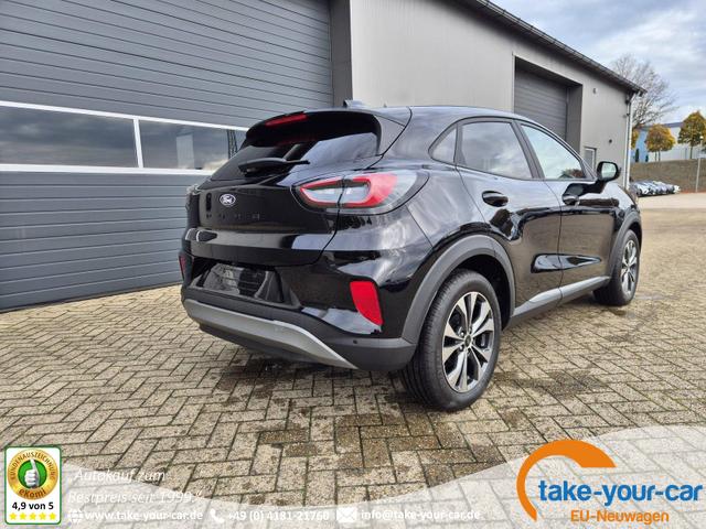 Ford Puma - Titanium 1.0 EcoBoost Hybrid 125PS Automatik Klimaautomatik Sitzheizung Lenkradheizung Frontscheibe beheizb. LED-Scheinwerfer Ford-Navi SYNC4 Bluetooth Apple CarPlay Android Auto PDC 17-LM Vorlauffahrzeug
