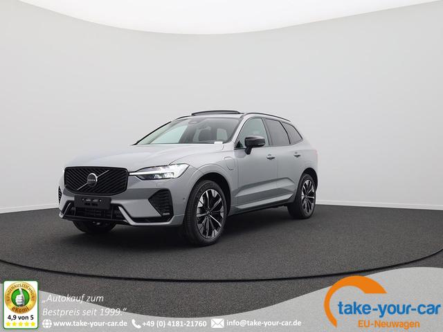 Volvo XC60 - T6 Ultra AWD PHEV 350PS Automatik AHK elektr. PanoDach Nappaleder 360°Kamera PDC v+h ACC el.Heckklappe Harma/Kadon-Sound Klimaautomatik Standheizung Sitzheizung Lenkradheizung Frontscheibe beheizb. Navi Apple CarPlay Android Auto 20-LM Vorlauffahrzeug