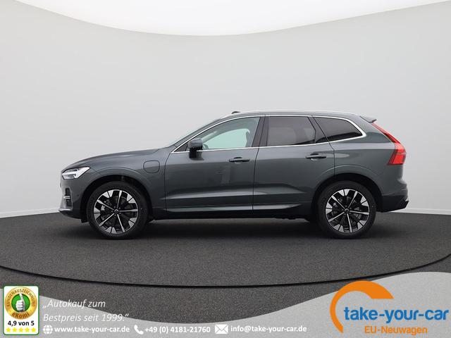 Volvo XC60 - T6 Ultra AWD PHEV 350PS Automatik elektr. PanoDach Nappaleder 360°Kamera PDC v+h ACC el.Heckklappe Harma/Kadon-Sound Klimaautomatik Standheizung Sitzheizung Lenkradheizung Frontscheibe beheizb. Navi Apple CarPlay Android Auto 20-LM Vorlauffahrzeug