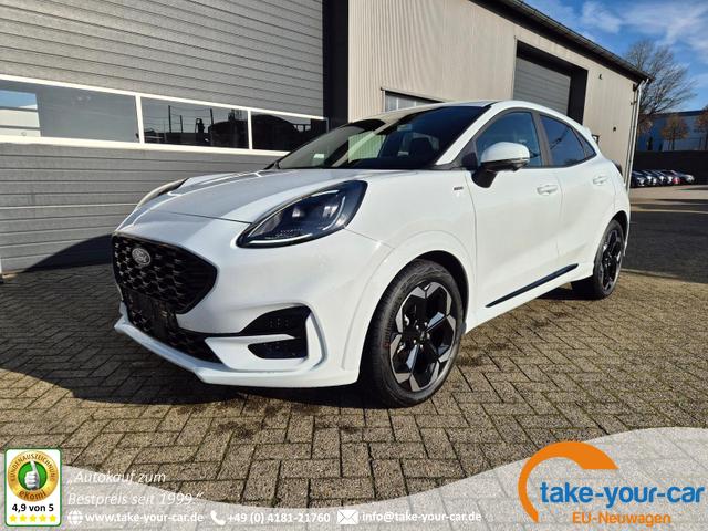 Ford Puma - ST-Line X 1.0 EcoBoost Hybrid 125PS Automatik NEUES MODELL 360°Kamera AbstandsTempomat el.Heckklappe Premium Leder (Sensico) B+O-Sound Klimaautomatik Sitzheizung Lenkradheizung Frontscheibe beheizb. Ford-Navi SYNC4 Bluetooth Apple CarPlay Android A Vorlauffahrzeug