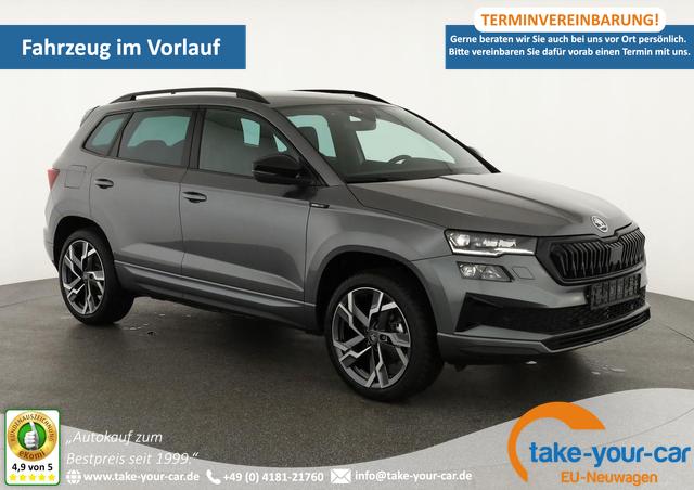 Skoda Karoq - Sportline 4x4 2.0 TDI DSG Sportline, Matrix, Teilleder, Navi, Side, 5-J. Garantie Vorlauffahrzeug
