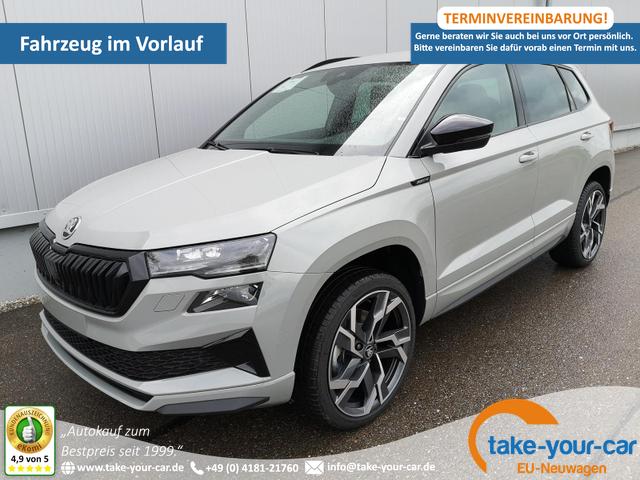 Skoda Karoq - Sportline 2.0TDI DSG 4x4 AHK Matrix Leder 19 Zoll Vorlauffahrzeug