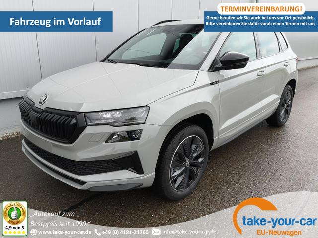 Skoda Karoq - Sportline 2.0TDI DSG 4x4 AHK Matrix Navi ACC Vorlauffahrzeug