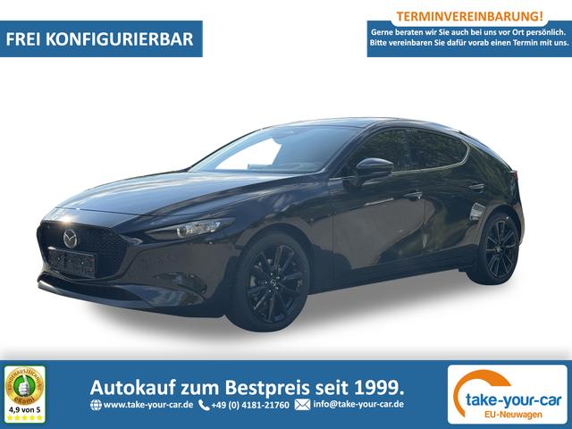 Mazda 3 - Nagisa BOSE+LEDER+SHZ+KAMERA+HUD+NAVI+ACC+18" ALU Bestellfahrzeug 