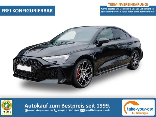 Audi RS3 Limousine - 360KAM+SHZ+KLIMA+LED+SOUND+19"ALU+DESIGNPAKET ROT Bestellfahrzeug 