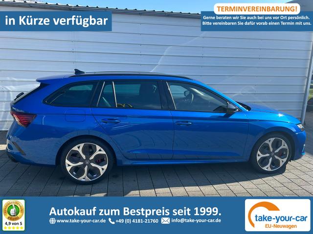 Skoda Octavia Combi - RS Kombi 2.0 TSI DSG 265 PS AHK*Panorama*DCC*19"*Android Auto*Navi*SHZ*360&deg;*E-Heck Vorlauffahrzeug