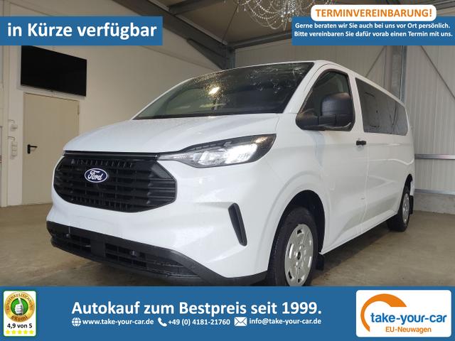 Ford Transit Custom - L2 320 2.0 TDCi Ecoblue 136 PS, 8 Gang Automatik- 9-Sitzer-Garantie-AppleCarPlay-AndroidAuto-Climatic-Winterpaket-Spiegelpaket Vorlauffahrzeug