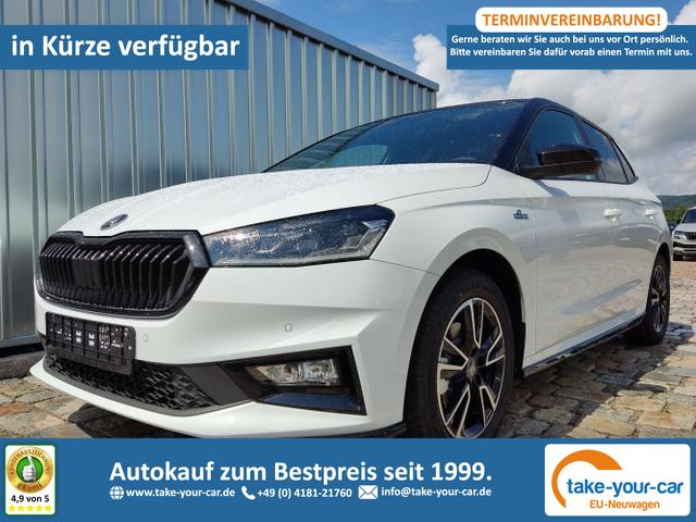 Skoda Fabia - Monte Carlo 1.0 TSI 116 PS 6 Gang-Smartlink-DAB-Bluetooth-Klimaautomatik-2xPDC-Kamera-SHZ-LED-Tempomat-16''Alu-Sofort Vorlauffahrzeug