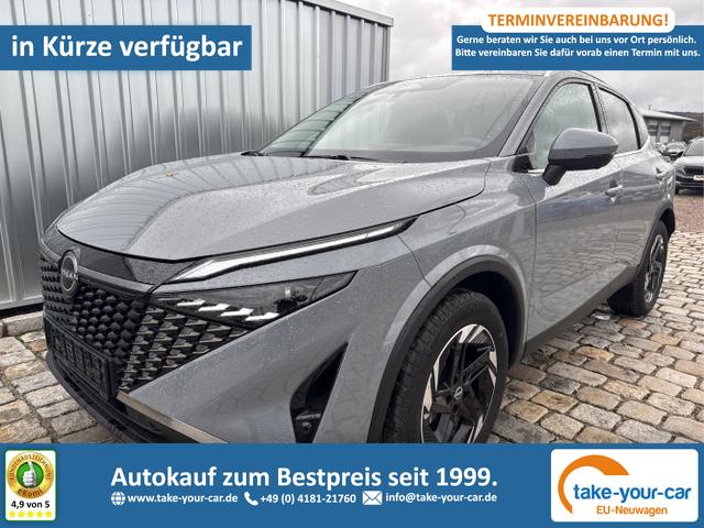 Nissan Qashqai - N-Connecta 1.3 DIG-T Mild Hybrid Automatik 158 PS AndroidAuto-AppleCarPlay-ProPilot-360&deg;Parkkamera-LED-Winterpaket-Keyless-Fernlichtassist-2-Zonen-Klimaautomatik-18''Alu-Sofort Vorlauffahrzeug