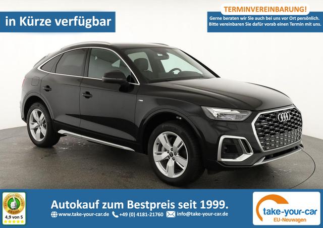 Audi Q5 Sportback - 55 TFSI e quattro S line TFSIe S-LINE, AHK, 19-Zoll, Teilleder Vorlauffahrzeug