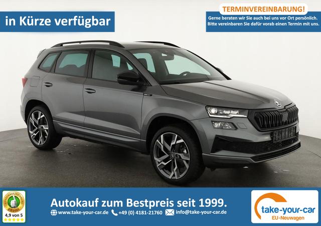 Skoda Karoq - Sportline 4x4 2.0 TDI DSG Sportline, Matrix, Teilleder, Navi, Side, 5-J. Garantie Vorlauffahrzeug