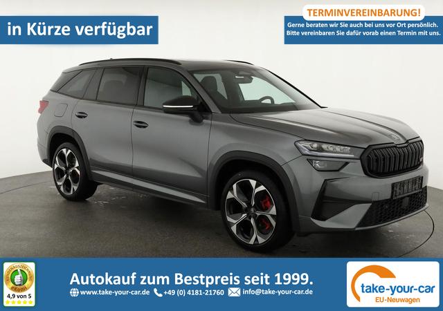 Skoda Kodiaq - 2.0 TSI 195 kW 4x4 RS DSG 4x4, 7-Sitzer, Pano, AHK, Canton, HuD, 5-J Garantie Vorlauffahrzeug