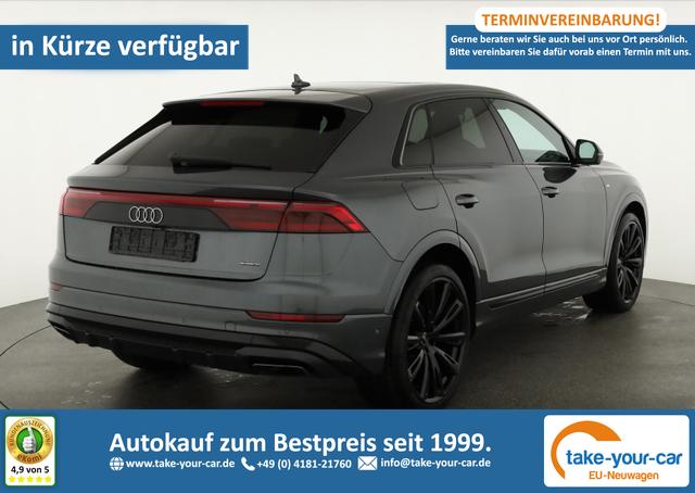 Audi Q8 - 50 TDI quattro qu S-LINE, Luft, Pano, B&O, 23-Zoll, AHK, Leder, AreaView, Optik schwarz Vorlauffahrzeug