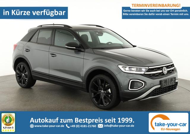 Volkswagen T-Roc - Style 1.5 TSI DSG Black Style, AHK, IQ.Light, 19-Zoll, easyOpen, Navi Vorlauffahrzeug