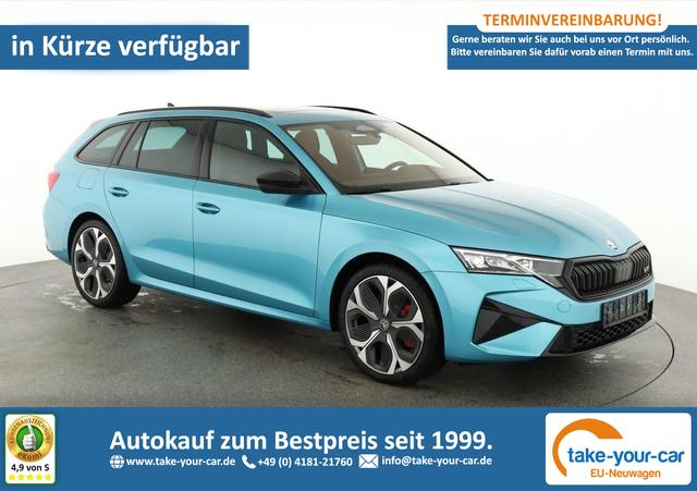 Skoda Octavia Combi - RS 2.0 TSI DSG, Sonderlackierung, AHK, Pano,19 Zoll, Canton, el. Klappe, Navi, Matrix, sofort Vorlauffahrzeug