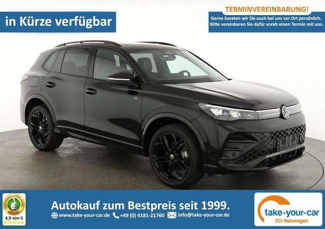 Volkswagen Tiguan - 2.0 TDI 142 kW 4Motion R-Line DSG 4M Black, Leder, Pano, 20-Zoll, IQ.Light, Harman, HuD Vorlauffahrzeug