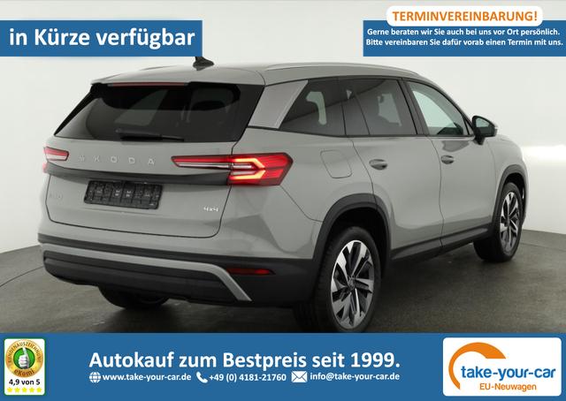 Skoda Kodiaq - 2.0 TDI 142 kW 4x4 Selection DSG Selection, 7-Sitzer, AHK, Navi, Side, Kamera, Winter, 19-Zoll Vorlauffahrzeug