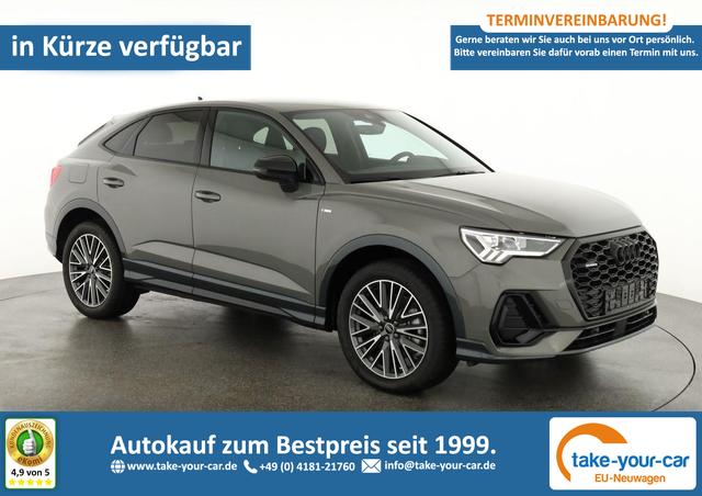 Audi Q3 Sportback - 45 TFSI quattro S line qu S-LINE, AHK, 19-Zoll, Optik schwarz, Navi, Kamera, el. Klappe Vorlauffahrzeug