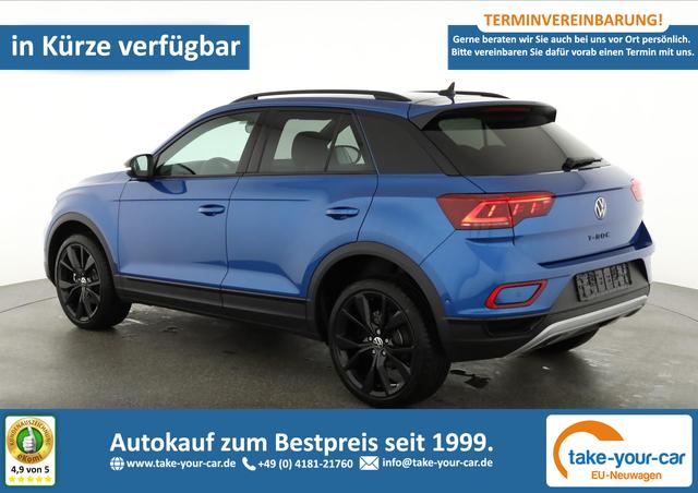 Volkswagen T-Roc - Style 1.5 TSI DSG Black Style, AHK, IQ.Light, 19-Zoll, easyOpen, Navi Vorlauffahrzeug