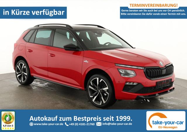 Skoda Kamiq - Monte Carlo 1.0 TSI DSG Carlo, Matrix, AHK, 18-Zoll, Pano, Navi, el.Klappe, 5 J.-Garantie Vorlauffahrzeug
