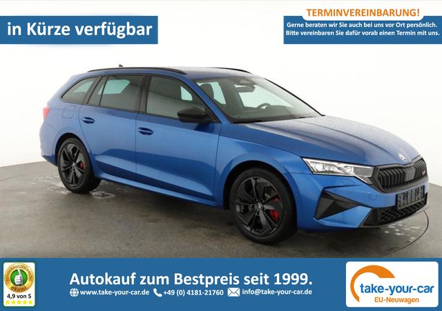 Skoda Octavia Combi - 2.0 TSI 195 kW RS DSG, AHK, Navi, Matrix, Canton, Side, Winter, 5 J.-Garantie Vorlauffahrzeug