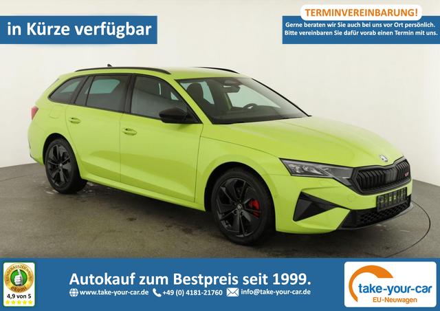 Skoda Octavia Combi - 2.0 TSI 195 kW RS DSG, AHK, Navi, Matrix, Side, Winter, 5 J.-Garantie Vorlauffahrzeug