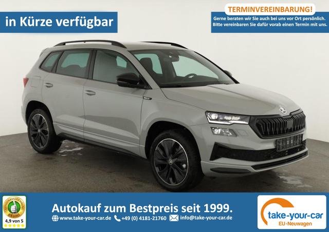 Skoda Karoq - Sportline 1.5 TSI DSG Sportline, AHK, Navi, CANTON, Matrix, Kamera, el. Klappe, 5-J. Garantie Vorlauffahrzeug
