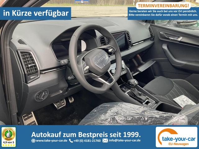 Skoda Karoq - Sportline 1.5 TSI DSG Sportline, Pano, AHK, Navi, CANTON, Matrix, AreaView, Side, FS-beheizbar Vorlauffahrzeug