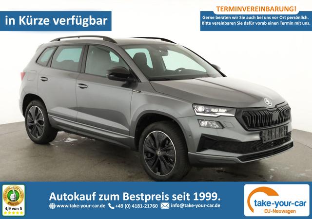 Skoda Karoq - Sportline 4x4 2.0 TDI DSG Sportline, Pano, AHK, Navi, Matrix, AreaView, Side, Kamera, el. Klappe, FS-beheizbar, Winter Vorlauffahrzeug