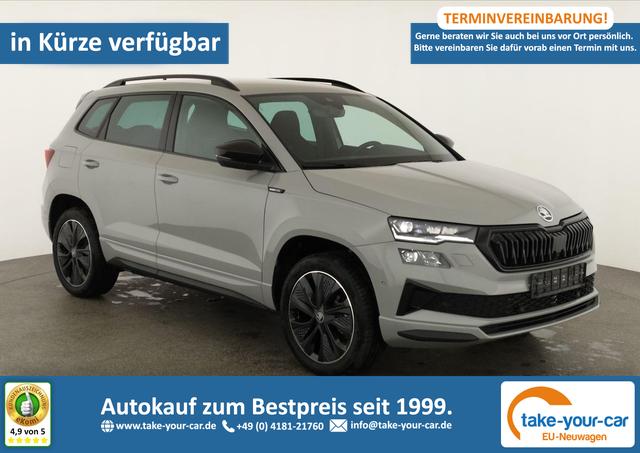 Skoda Karoq - Sportline 1.5 TSI DSG Sportline, AHK, Navi, CANTON, Matrix, AreaView, Side, Kamera, el. Klappe, FS-beheizbar Vorlauffahrzeug