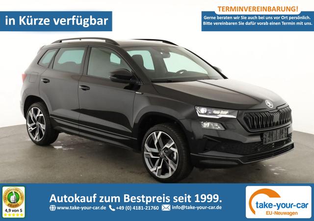 Skoda Karoq - Sportline 1.5 TSI DSG Sportline, Pano, AHK, Navi, Matrix, AreaView, Side, FS-beheizbar, Winter, 19-Zoll Vorlauffahrzeug